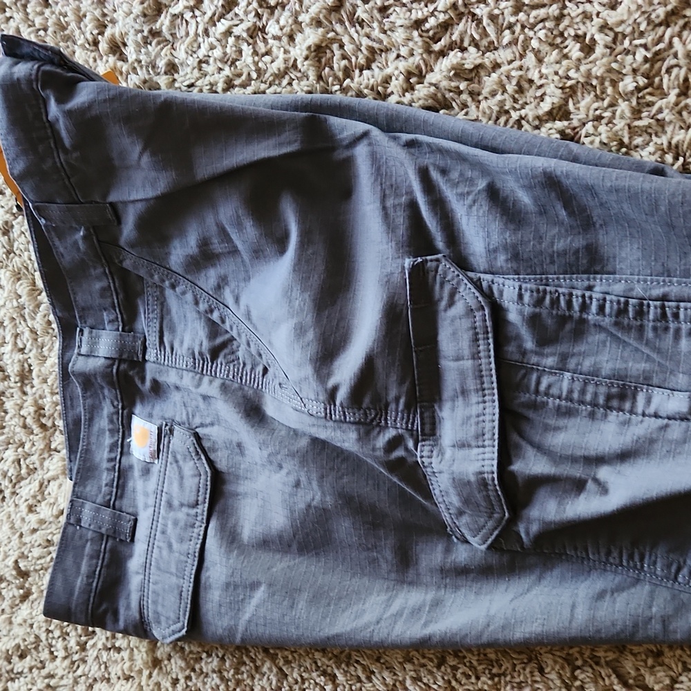 Carhartt NWT  Men's Relaxed Fit Gray Cargo Pant Size 36x32 - Picture 6 of 10